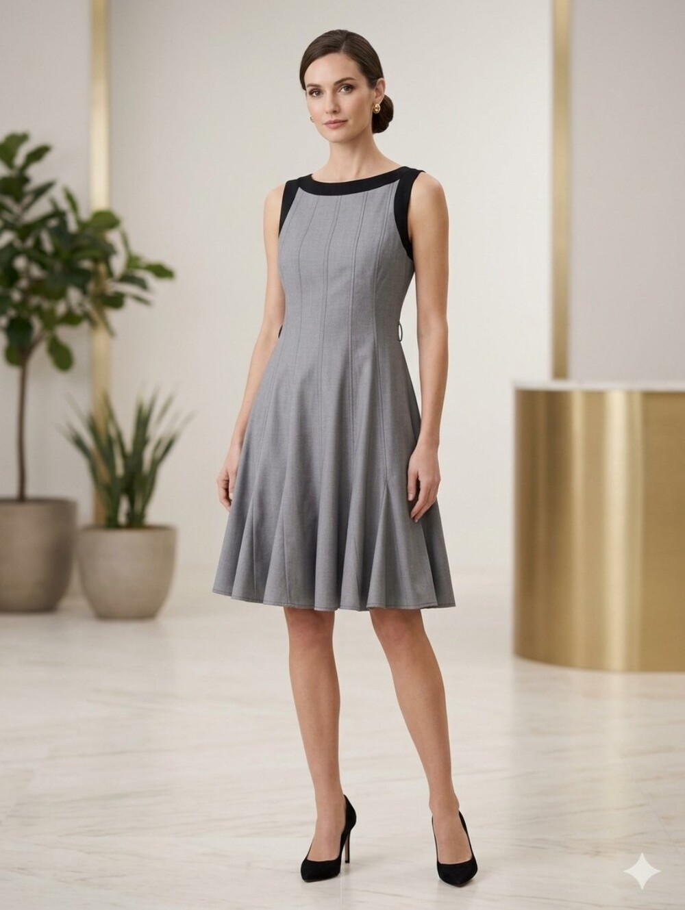 Sandra Darren Dress Swing Missing Belt Size 6P